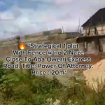 🔥 Strategical 1 plot With Fence @ no 2 Naze Close To Aba Owerri Express Road. Title: Power Of Attorney. Price : 20m